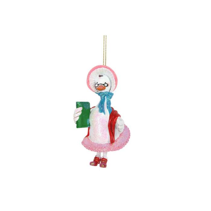 Gisela Graham Old Mother Goose Resin Decoration-2